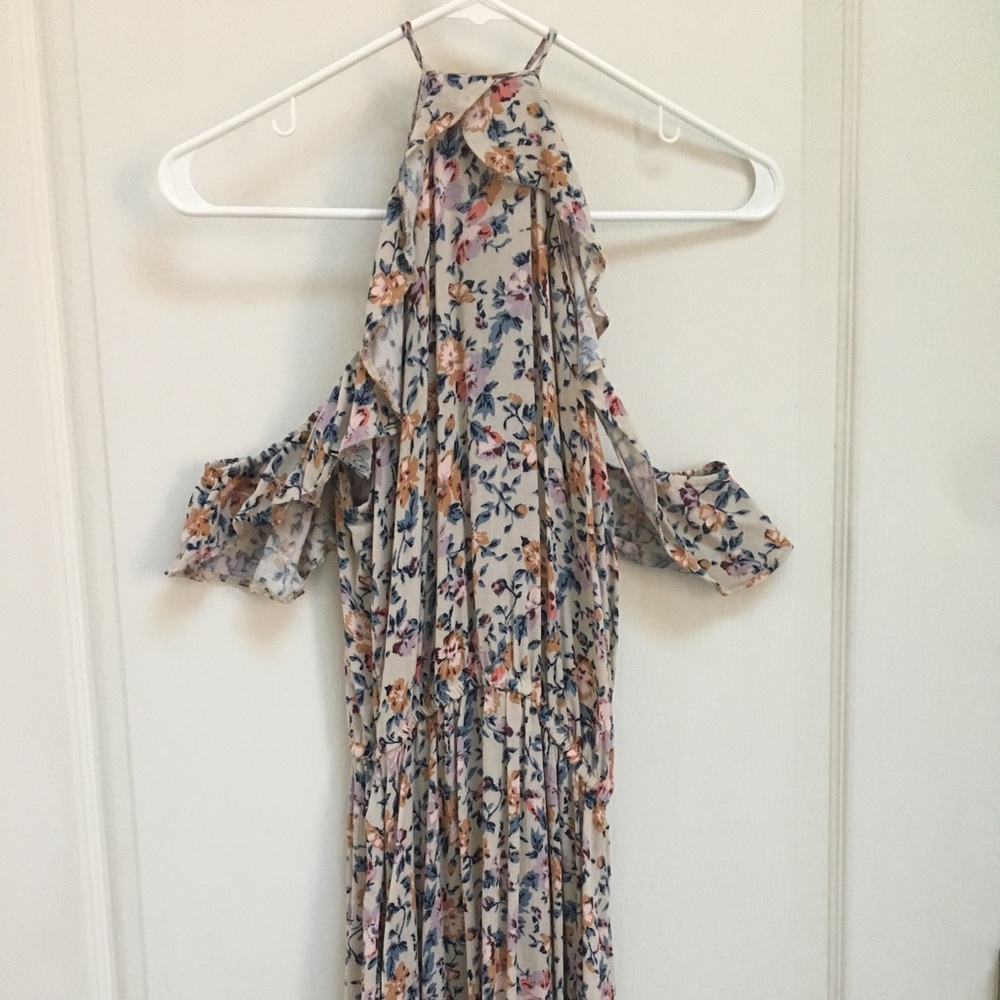 American Eagle Floral Off-the-Shoulder Dress